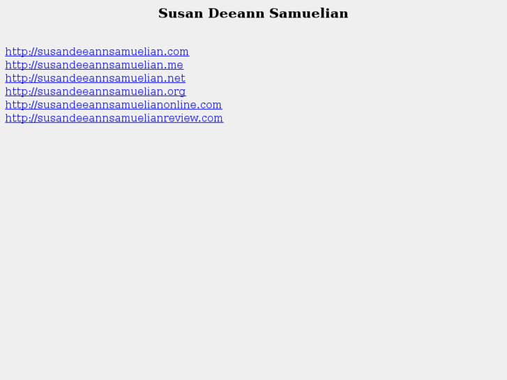 www.susandeeannsamuelian.net