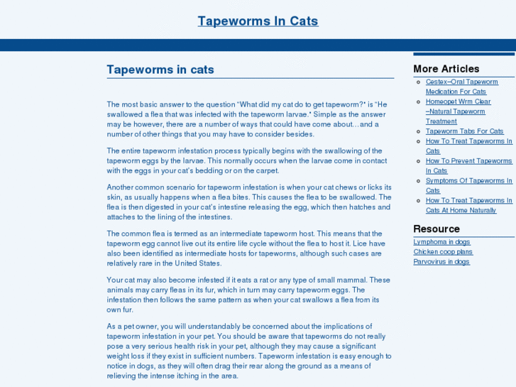 www.tapewormsincats.net