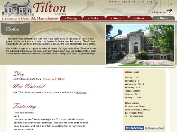 www.tiltonlibrary.org