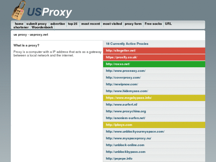 www.usproxy.net