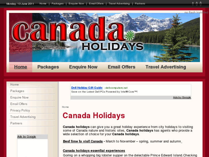 www.canada-holidays.net