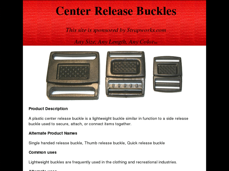 www.centerreleasebuckles.com