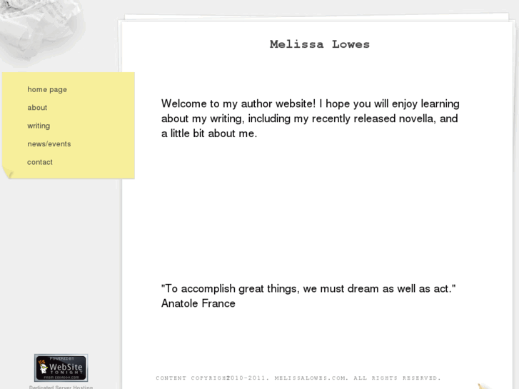 www.melissalowes.com