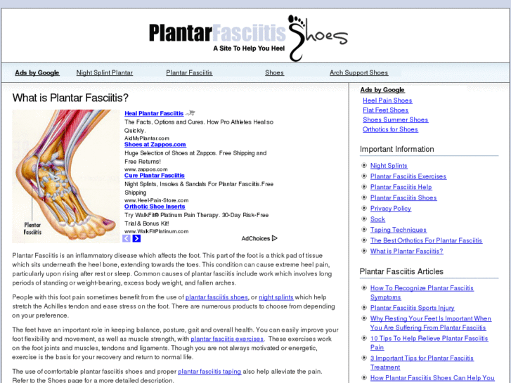 www.plantarfasciitis-shoes.com