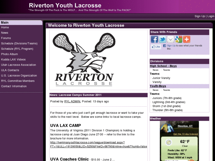 www.rivertonyouthlacrosse.com