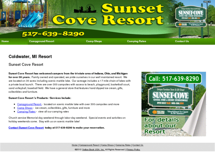 www.sunsetcoveresortcampground.com