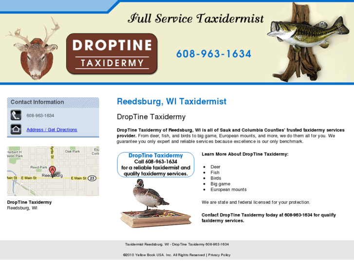 www.droptinetaxidermywi.com