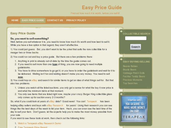 www.easypriceguide.com