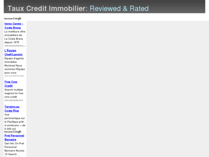 www.letauxcreditimmobilier.com