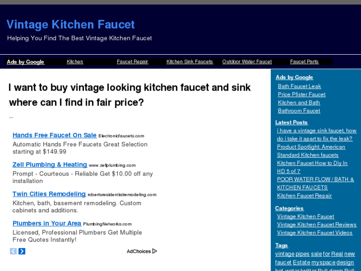 www.vintagekitchenfaucet.com