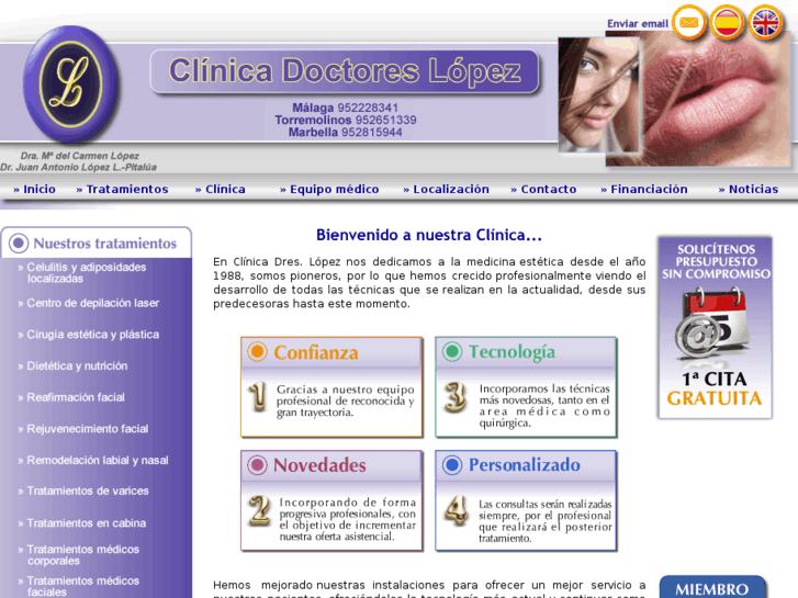 www.clinicadoctoreslopez.com