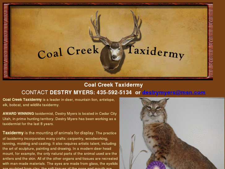 www.coalcreektaxidermy.com