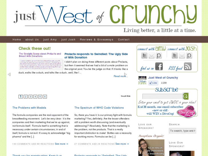 www.justwestofcrunchy.com