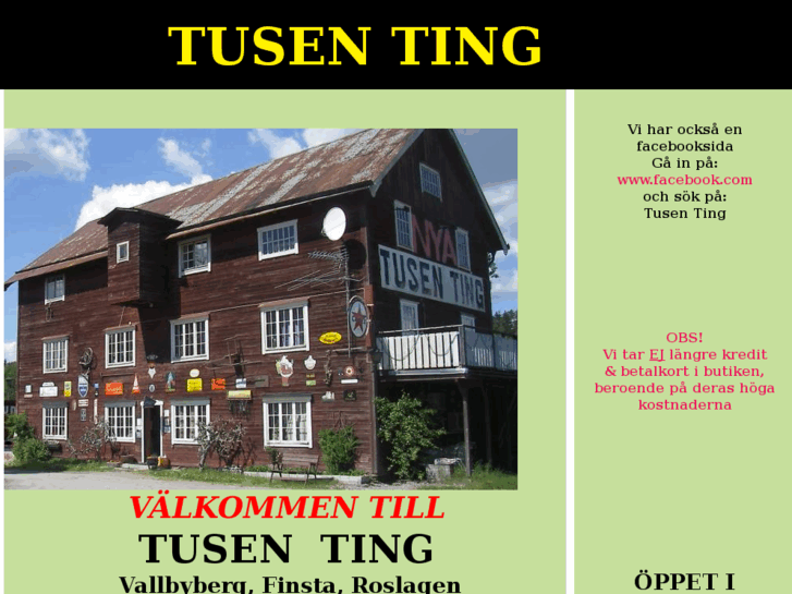 www.tusenting.se
