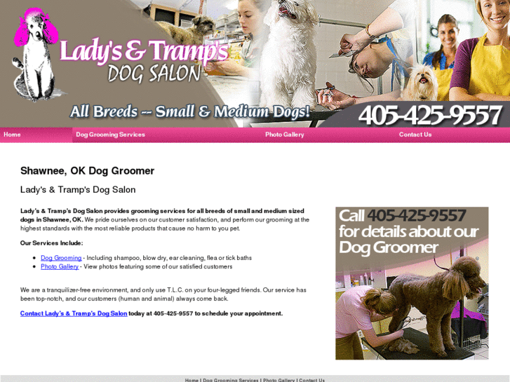 www.ladysandtrampsdogsalon.com