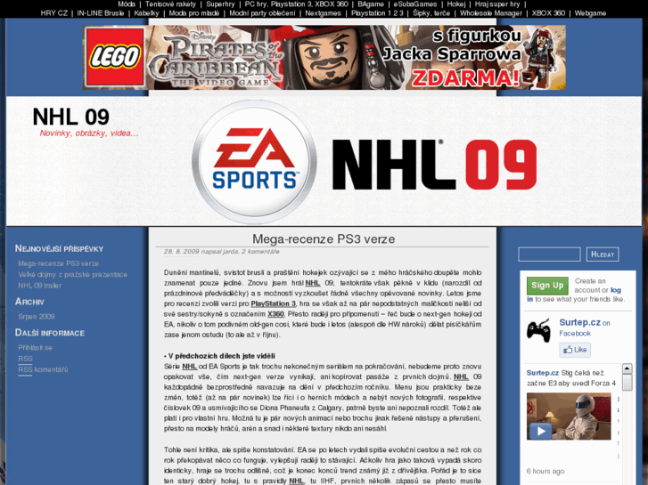 www.nhl09.cz