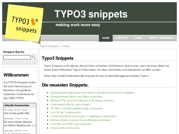 www.typo3-snippets.de
