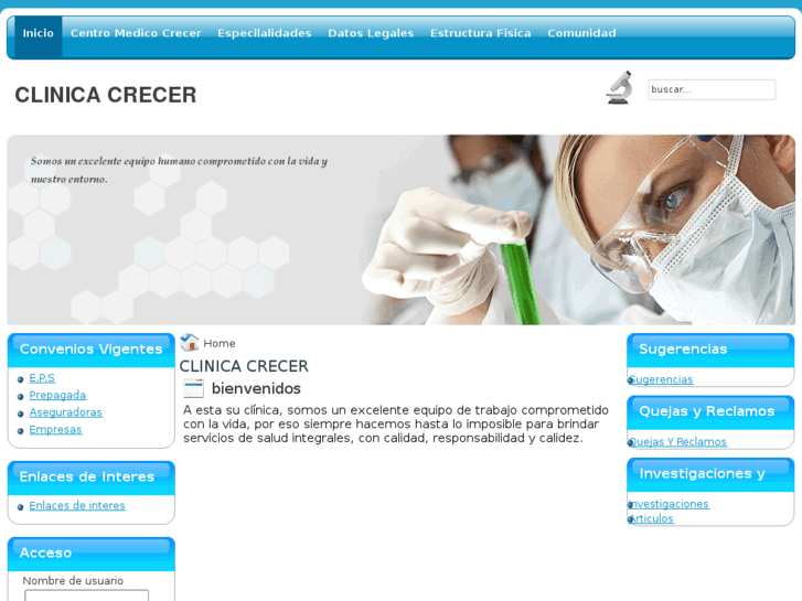 www.clinicacrecer.com