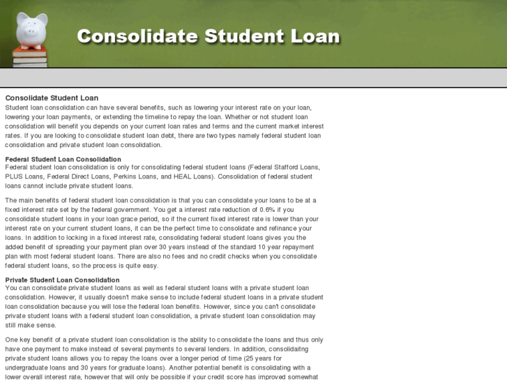 www.consolidatestudentloan.com