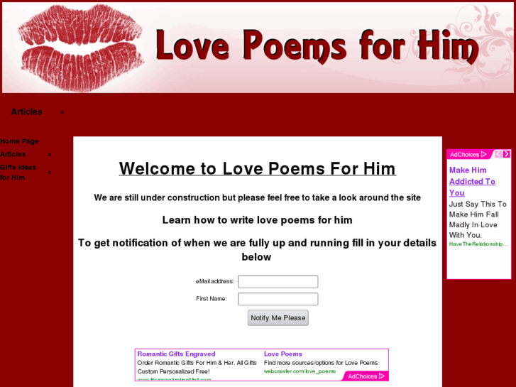 www.lovepoemsforhim.info