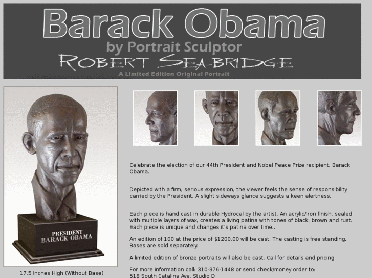 www.obamaportraitsculpture.com