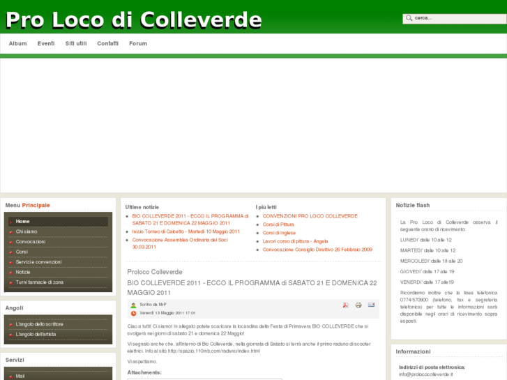 www.prolococolleverde.it