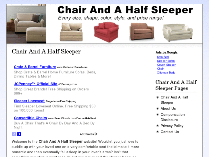 www.chairandahalfsleeper.org