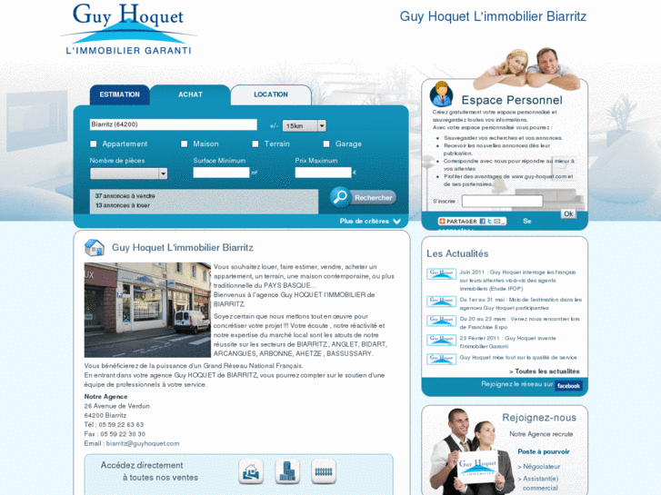 www.guyhoquet-immobilier-biarritz.com