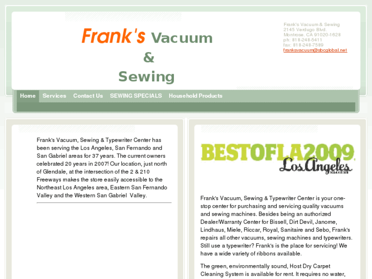 www.franksvacuumsewing.com