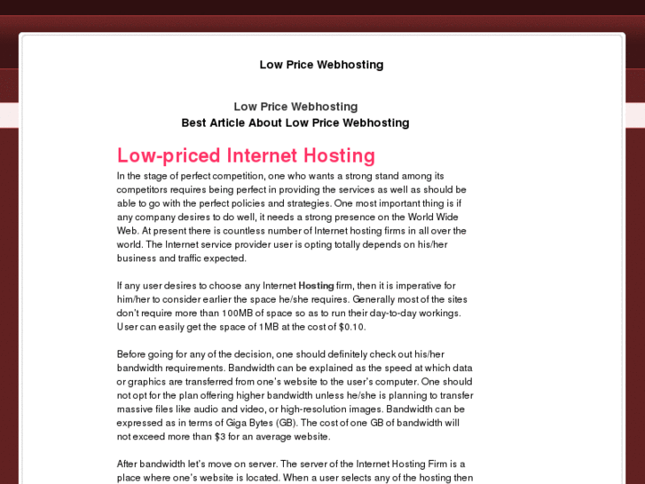 www.lowpricewebhosting.org