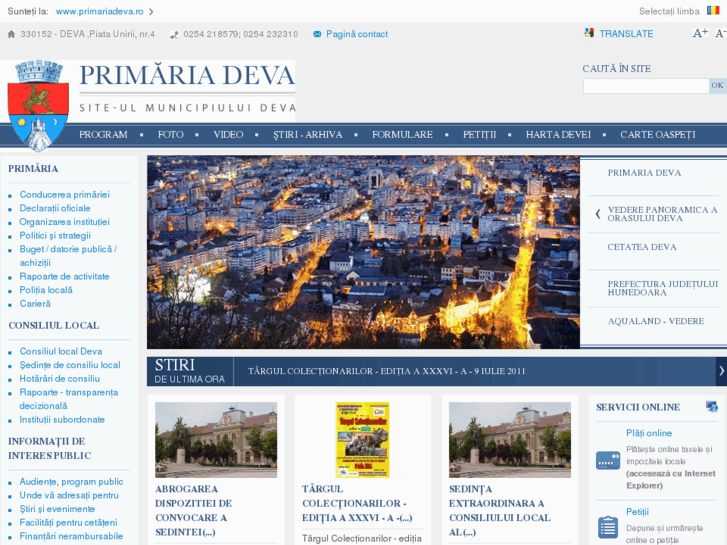 www.primariadeva.ro