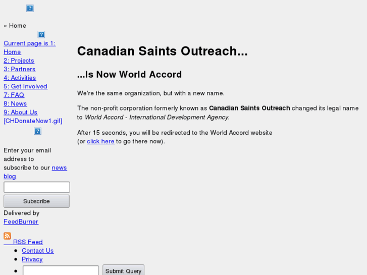 www.canadiansaintsoutreach.org