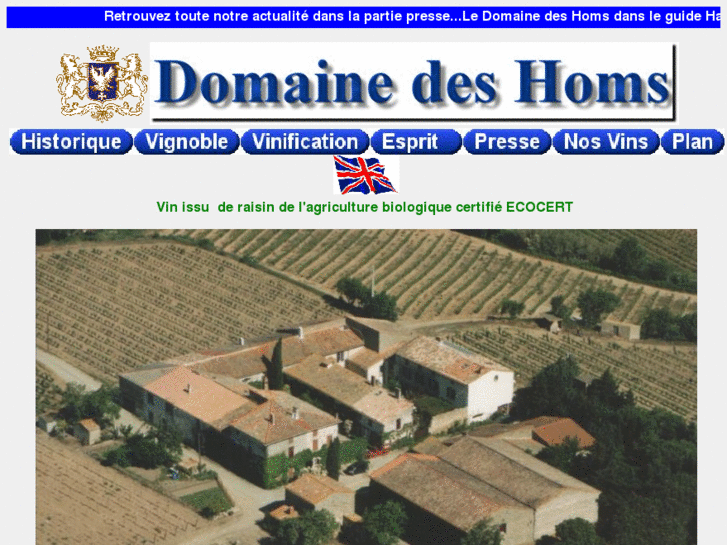 www.domainedeshoms.com