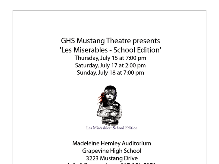 www.ghsmustangtheater.org