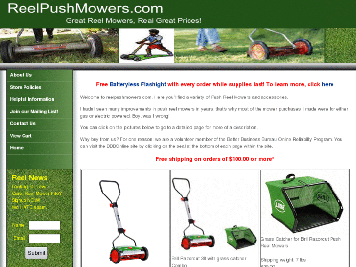 www.reelpushmowers.com