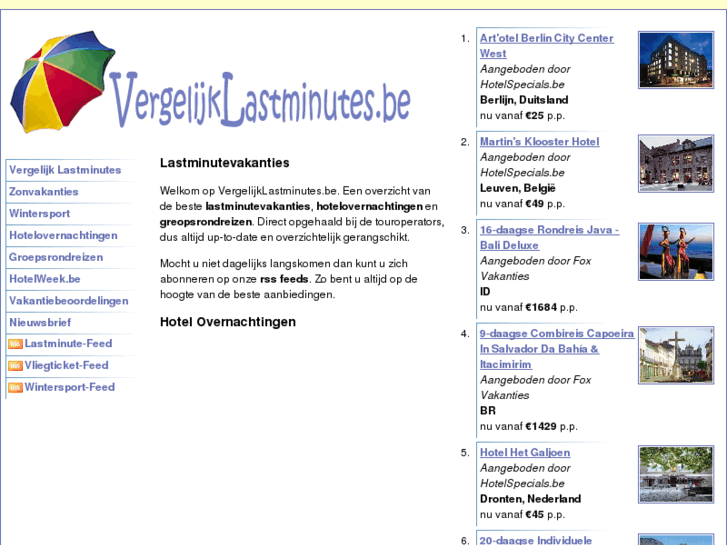 www.vergelijklastminutes.be