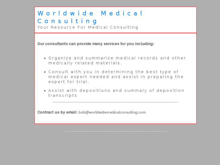 www.worldwidemedicalconsulting.com