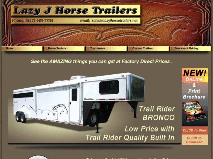 www.lazyjhorsetrailers.net