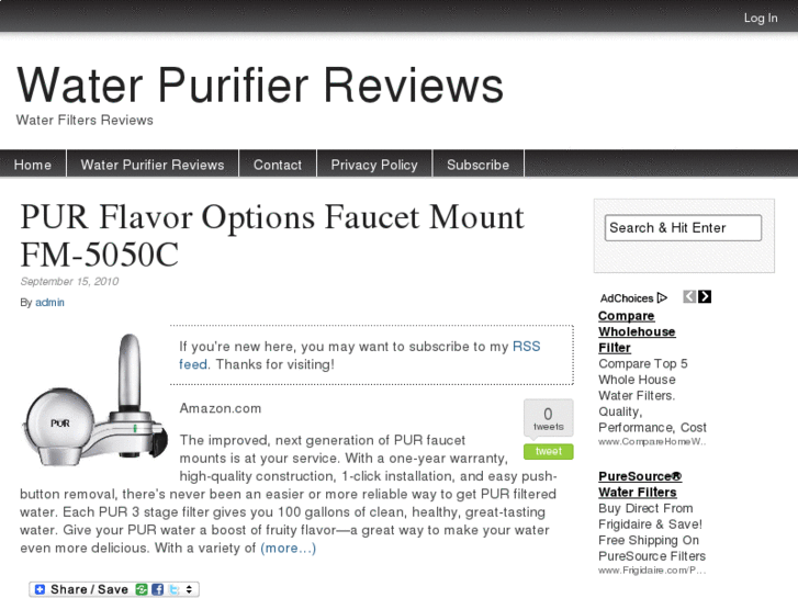 www.waterpurifierreviews.net