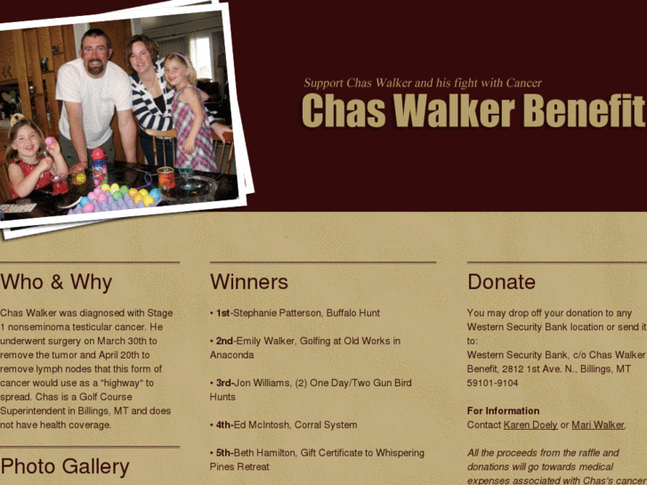 www.chaswalkerbenefit.com