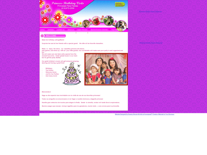 www.princessbirthdayvisits.com