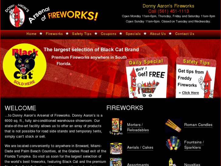 www.donnyaaronsfireworks.com