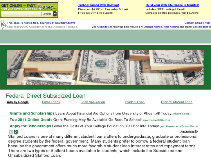 www.federaldirectsubsidizedloan.com