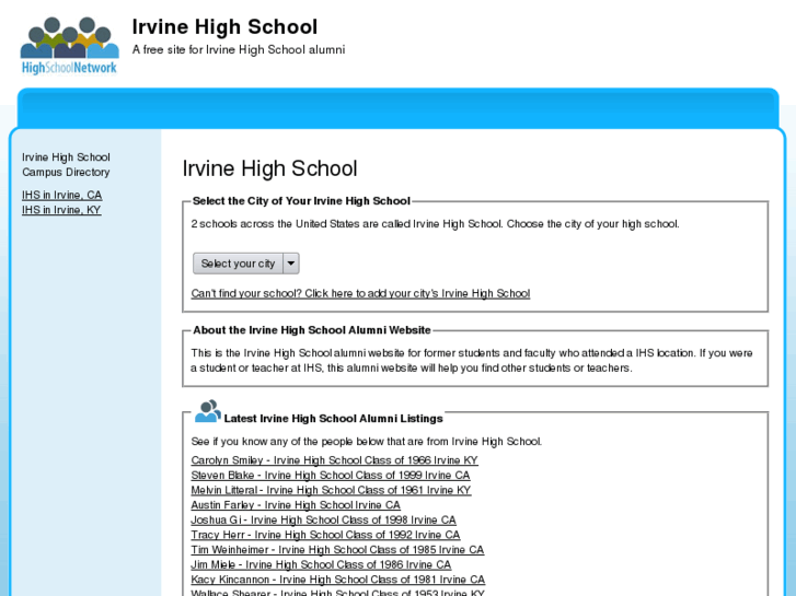 www.irvinehighschool.net