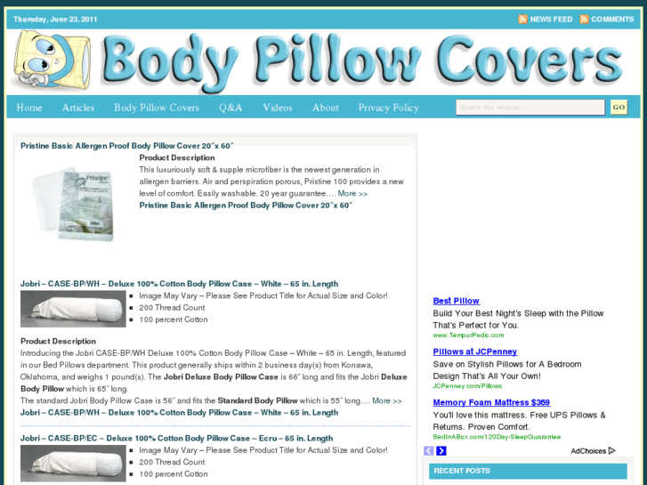 www.bodypillowcovers.org