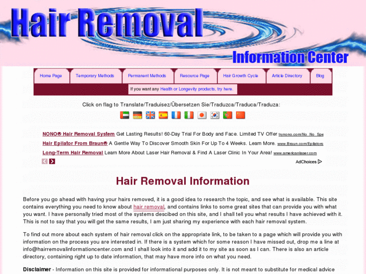 www.hairremovalinformationcenter.com