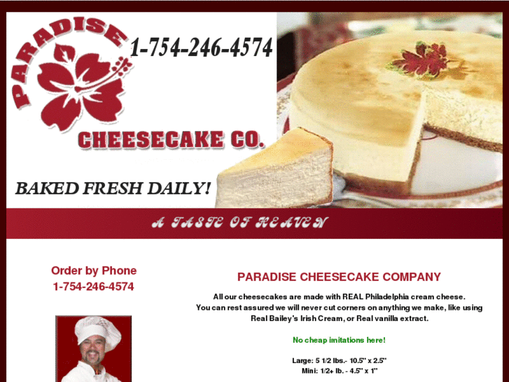 www.paradisecheesecake.com