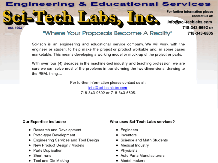 www.sci-techlabs.com