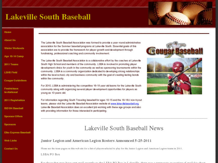 www.lakevillesouthbaseball.com