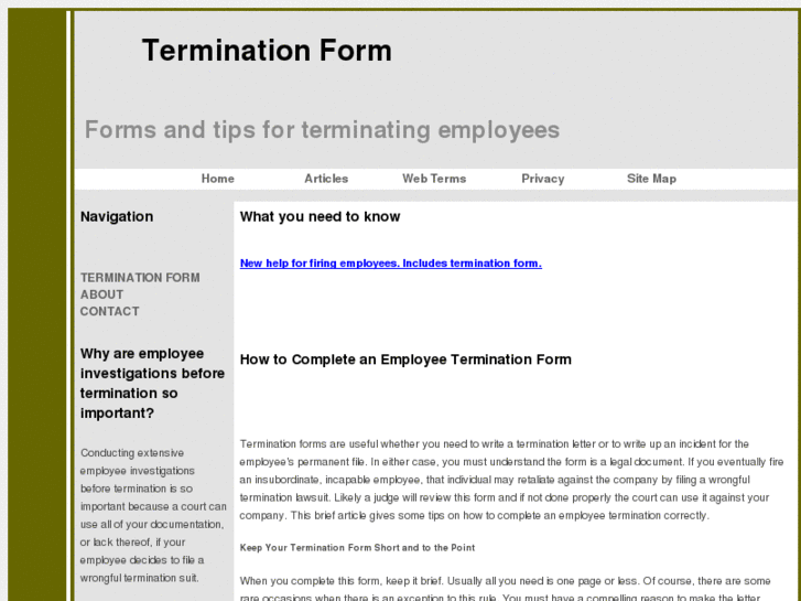 www.terminationform.com